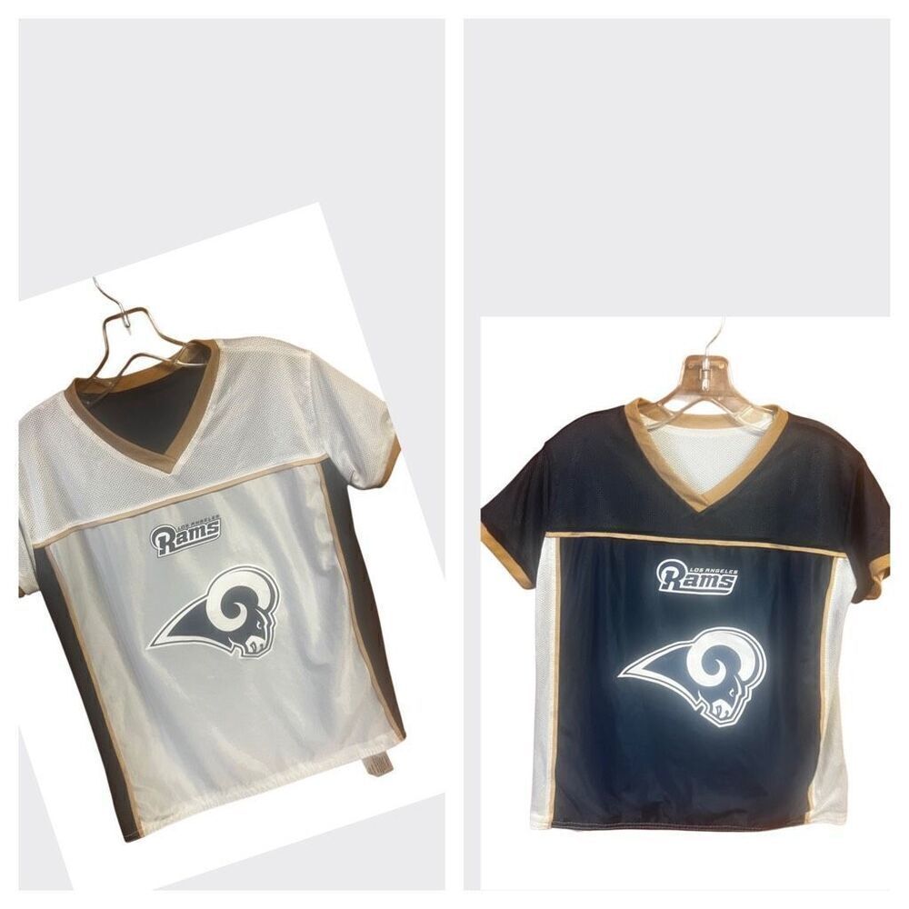 Los Angeles, Rams  NFL Boys reversible Short Sleeve Pullover Jersey Sz L NWOT